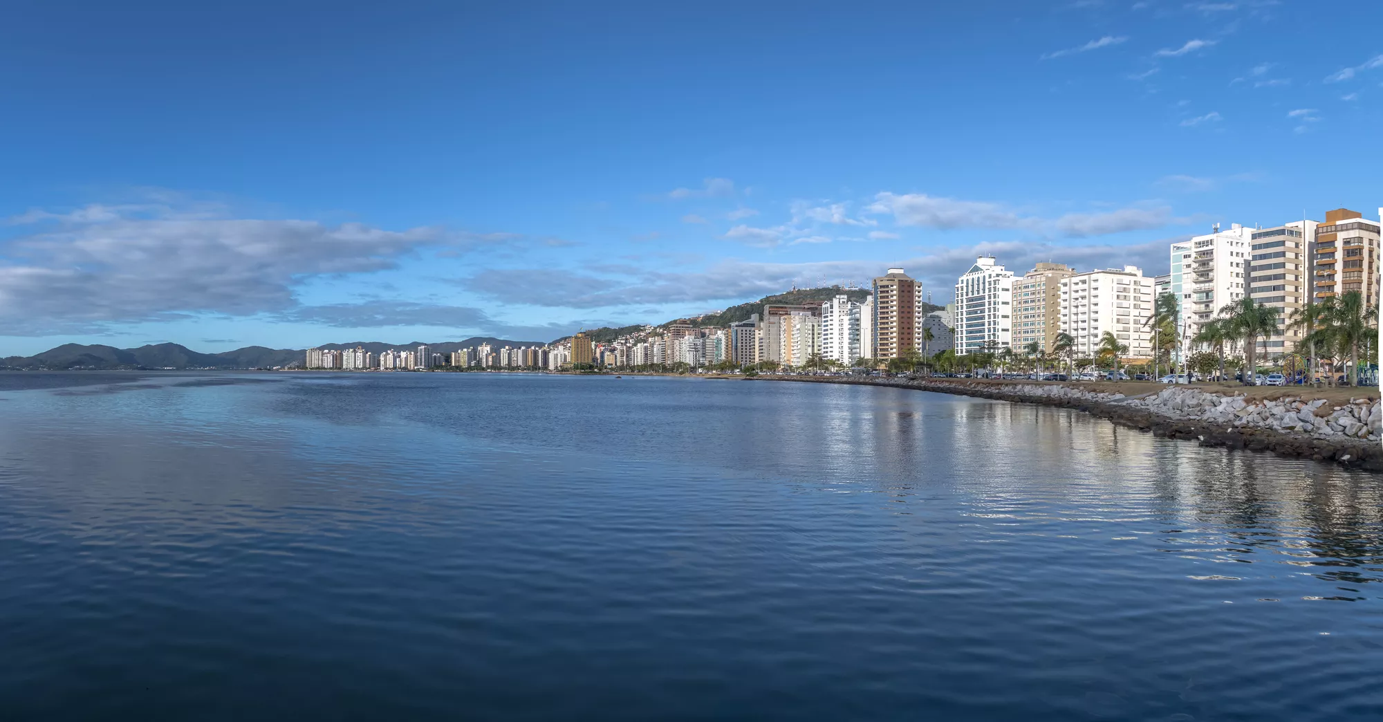 vista panoramica do bairro Beira Mar de Florianópolis